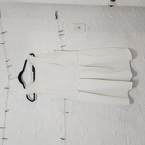 White floral print dress